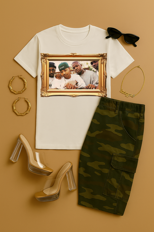 Hot Boyz Cash Money Records 90s New Orleans hip hop t-shirt - cream unisex cotton tee celebrating NOLA rap legends